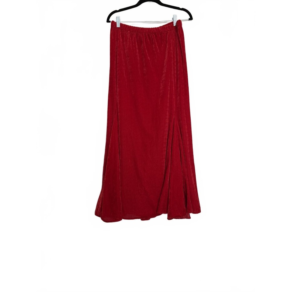 FairyCore Red Velvet Maxi Skirt L/XL